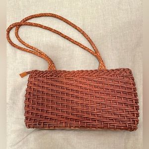 Ellepi two-tone, handmade genuine Italian leather handbag